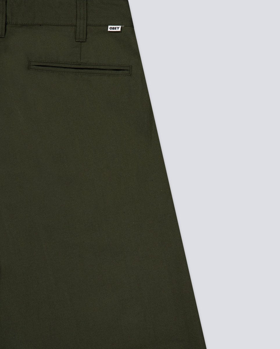 Pantalón Obey Armel Pleated Verde Hombre