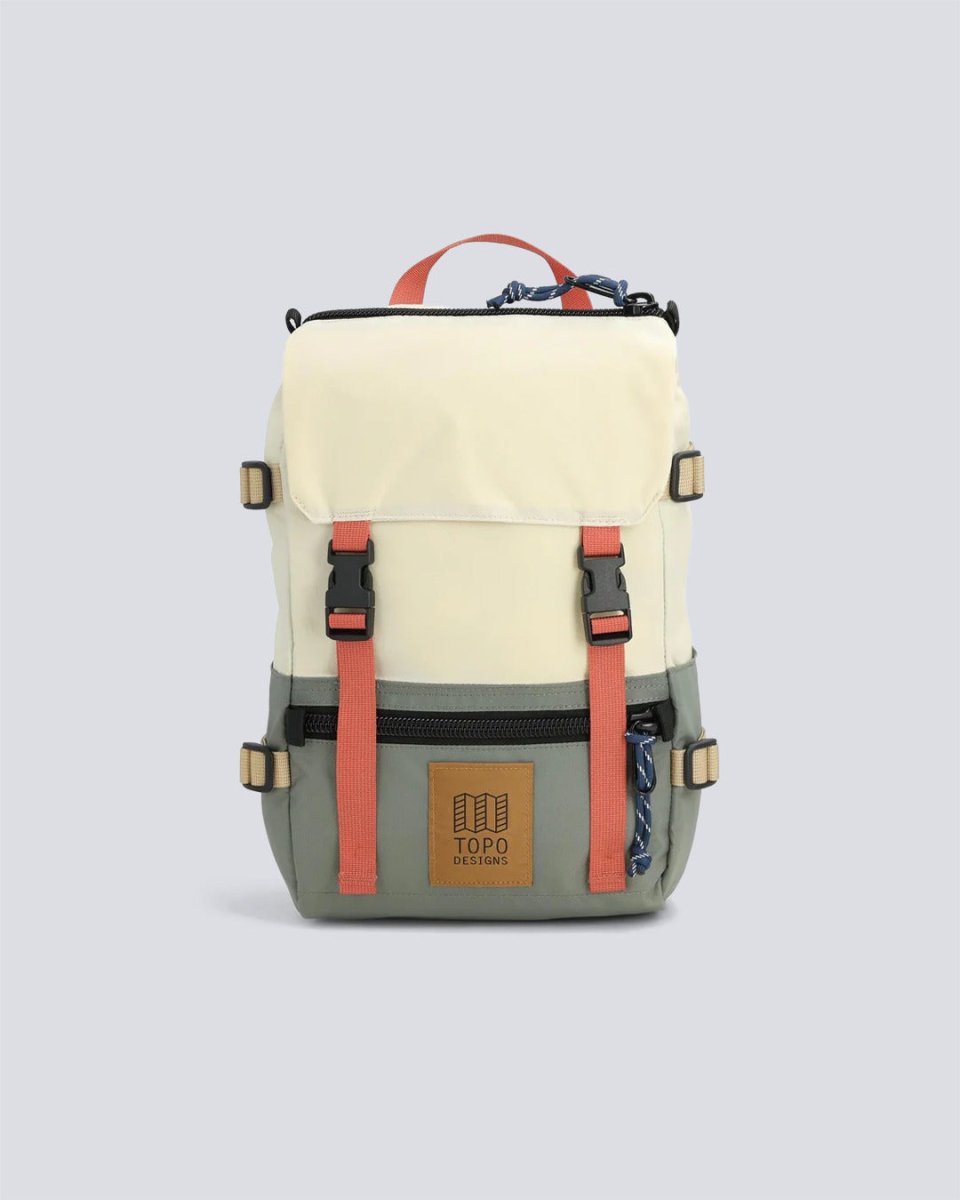 Mochila Topo Designs Rover Pack Mini Beige Y Verde Unisex 932439-BONE WHITE-BEETLE