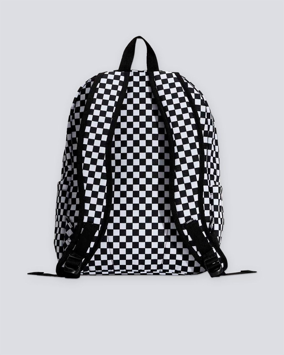 Mochila Vans M Old Skool Check Blanco Y Negro Unisex VN000H4XY281