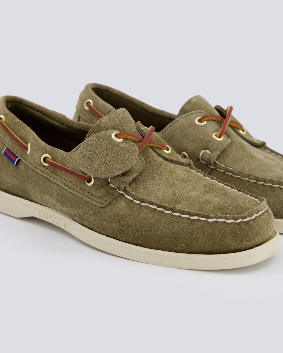 Naúticos Sebago Portland Artisan Verde Hombre zapatos