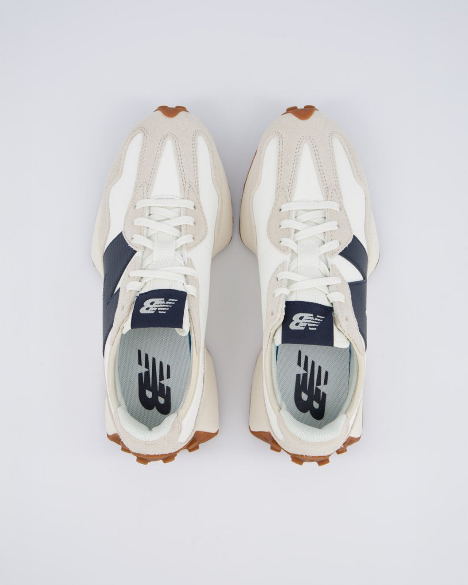 New Balance 327 Gris Y Azul Marino Mujer Zapatillas
