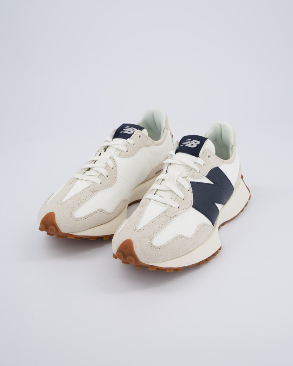 New Balance 327 Gris Y Azul Marino Mujer Zapatillas