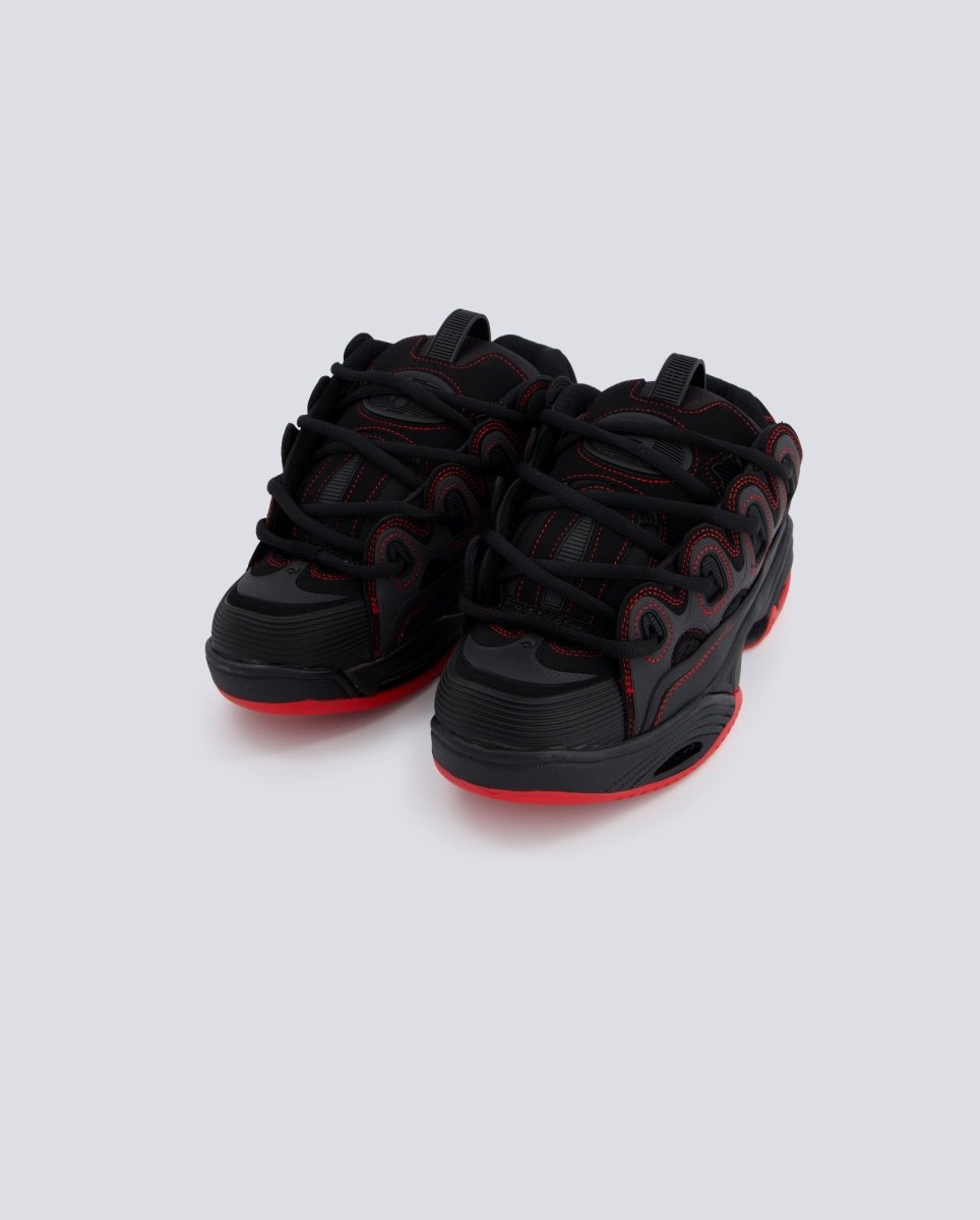 Osiris D3 2001 Negro Y Rojo Hombre 1141-2414 zapatillas