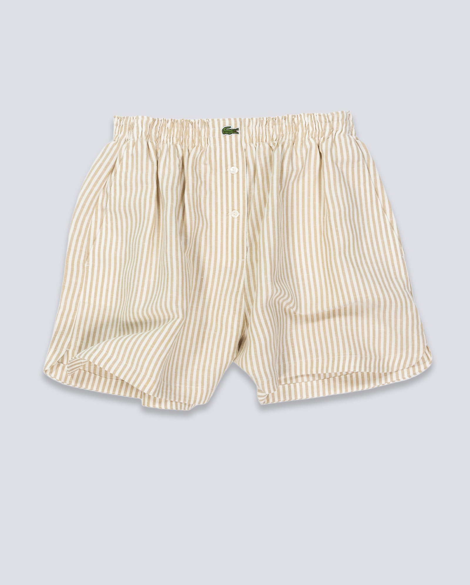 Pantalón Corto Lacoste Beige Blanco Mujer FF1428-8GI