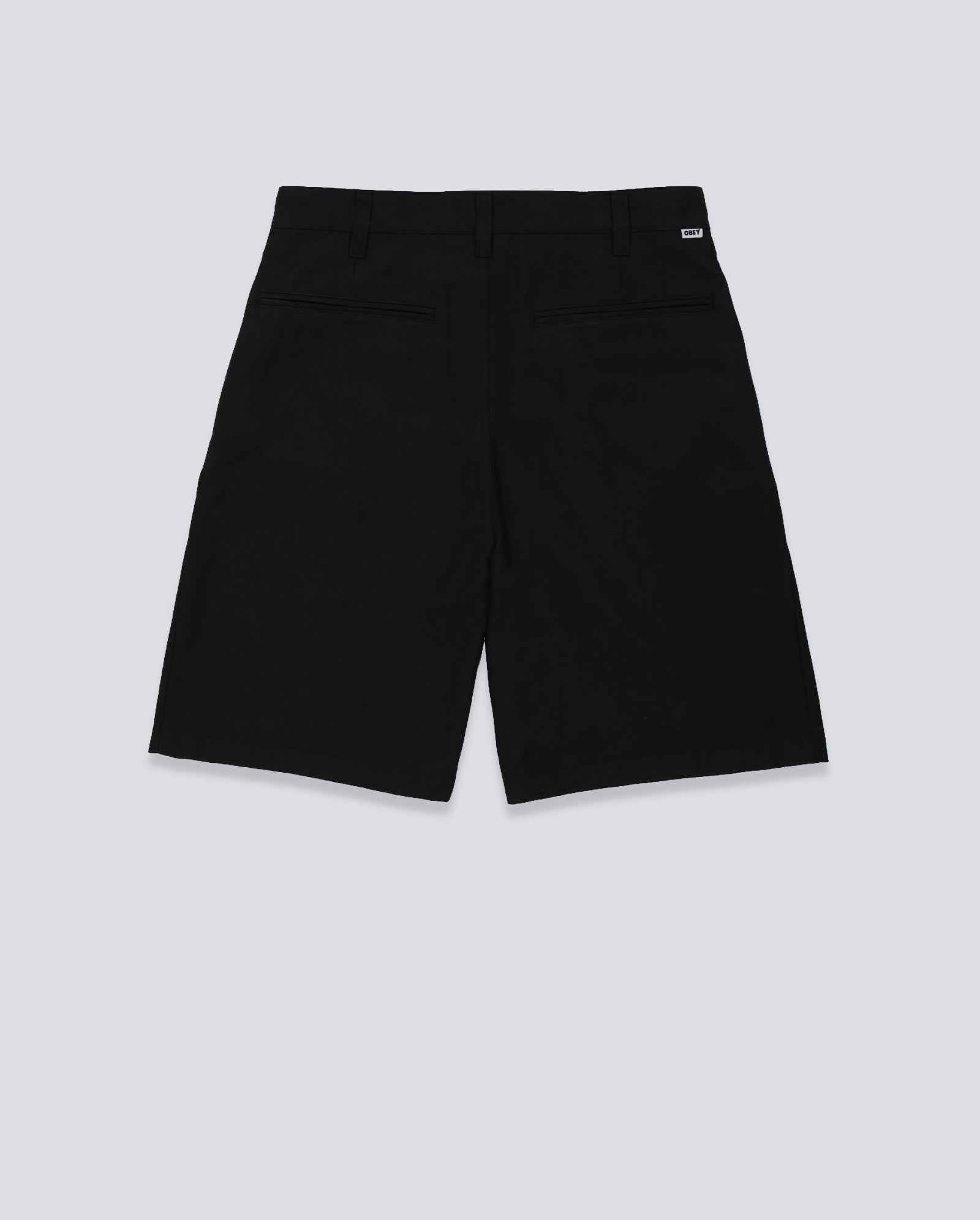 Pantalón Corto Obey Dean Pleated Negro Hombre 172100101-BLK