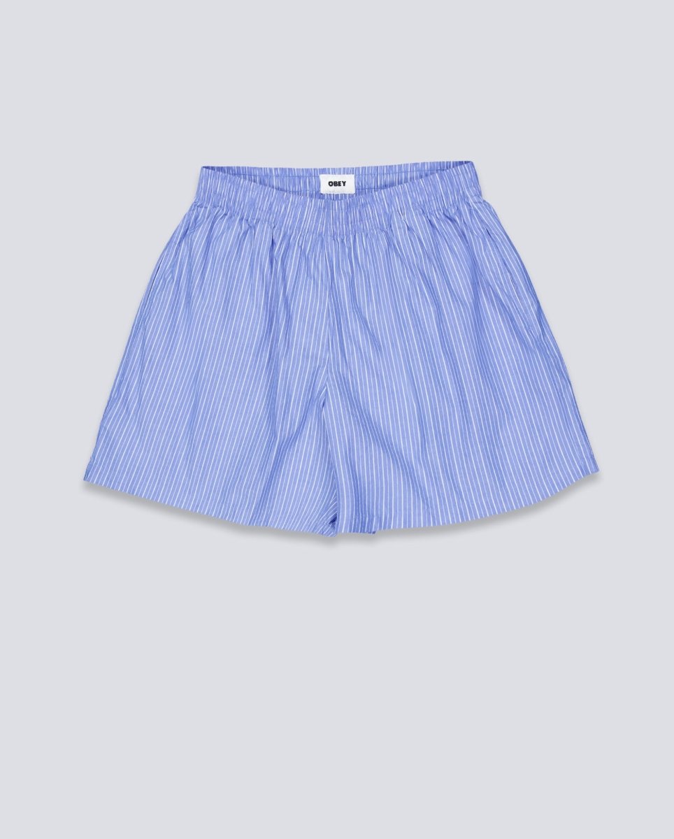 Pantalón Corto Obey Leisure Stripe Azul Multicolor Mujer 272120111-BMU