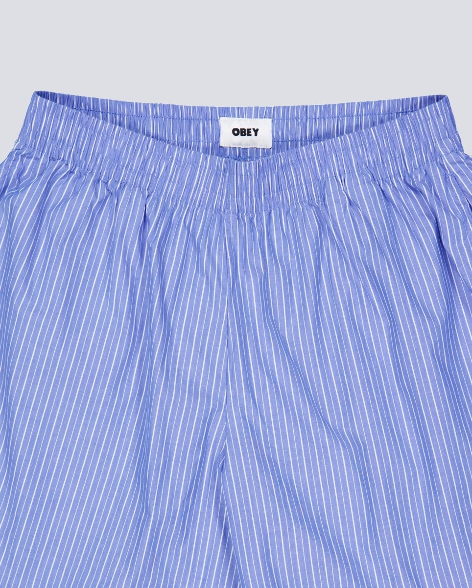 Pantalón Corto Obey Leisure Stripe Azul Multicolor Mujer 272120111-BMU