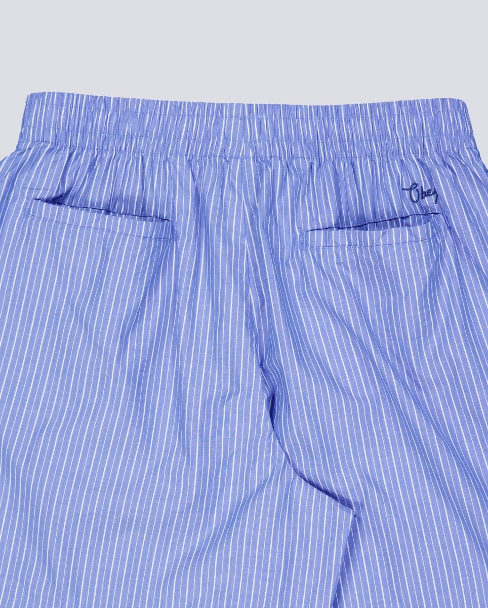 Pantalón Corto Obey Leisure Stripe Azul Multicolor Mujer 272120111-BMU