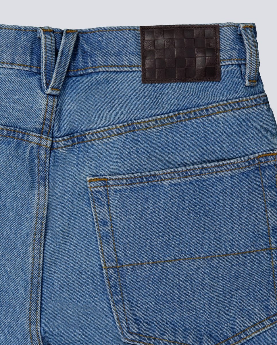 Pantalón Corto Vans Check-5 Baggy Denim Azul Unisex VN000C9VCDX1