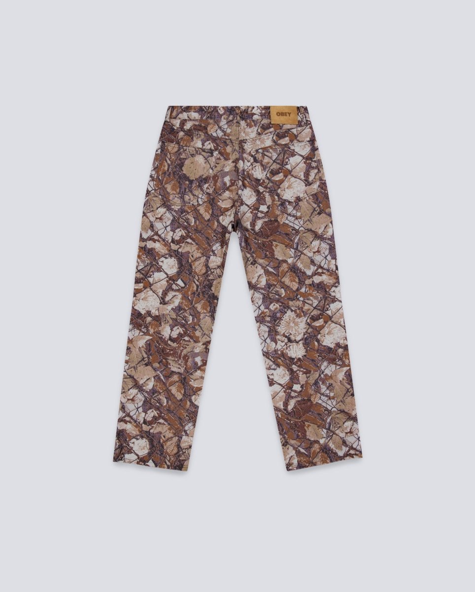 Pantalón Obey Classic Baggy Denim Marrón Hombre 142010109-FNC