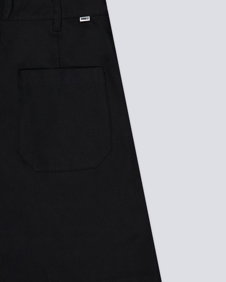 Pantalón Obey Oliver Pleated Negro Hombre 142020243-BLK