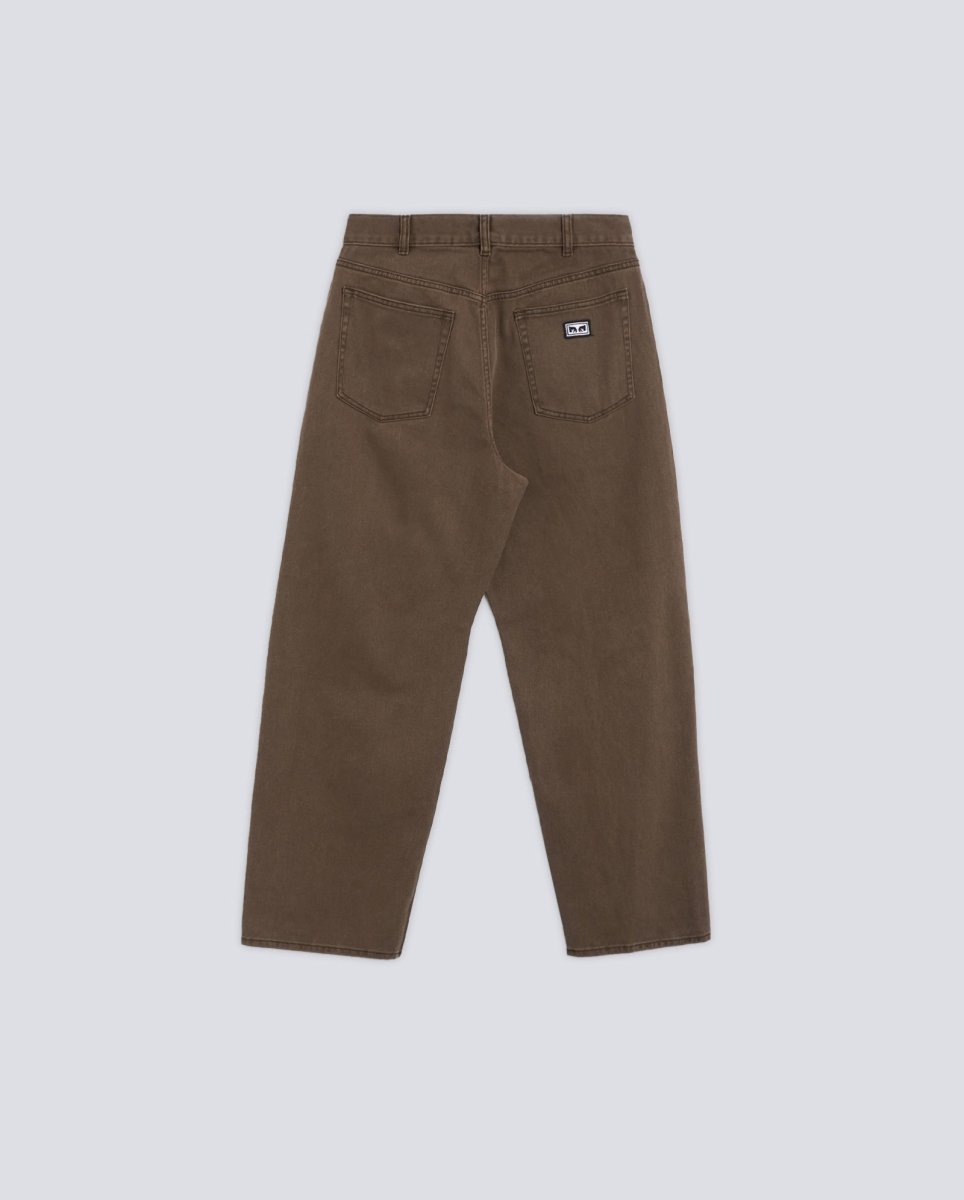 Pantalón Vaquero Obey Bigwig Baggy Marrón Hombre 142010087-WRN