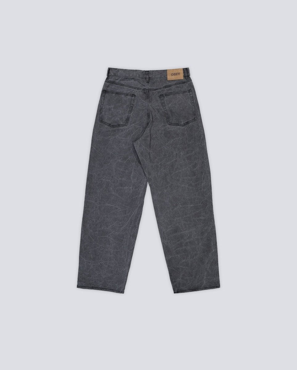 Pantalón Vaquero Obey Classic Winkle Baggy Gris Hombre 142010111-BWA