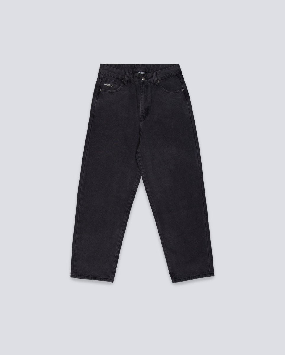Pantalón Vaquero Wasted Paris Signature Casper Negro Unisex WSTDFW25 Jeans