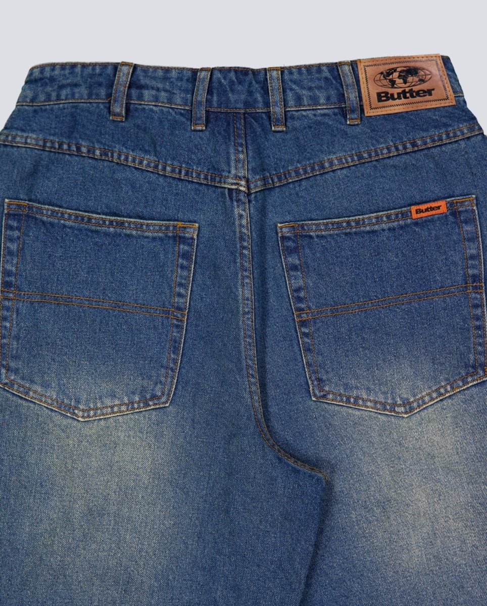 Pantalones Cortos Butter Goods Baggy Denim Azul Unisex BGQ1266103