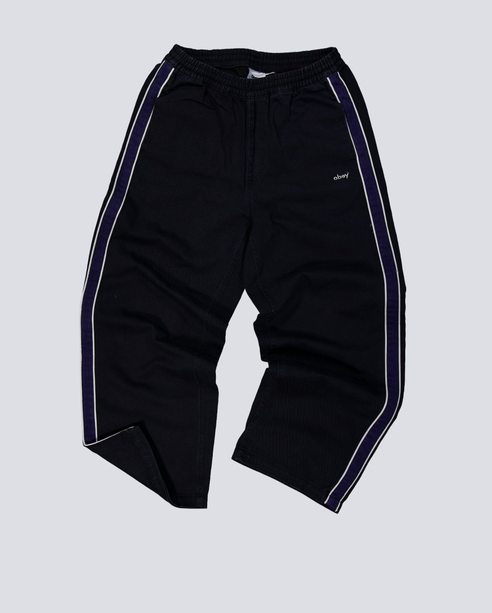 Pantalones Obey Astrid Stripe Negros Mujer 242020127-DIB