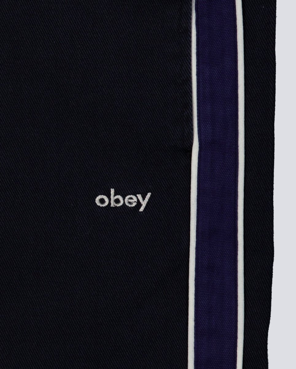 Pantalones Obey Astrid Stripe Negros Mujer 242020127-DIB