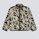 Chaqueta Polar Obey Swirls Jacquard Marrón Mujer