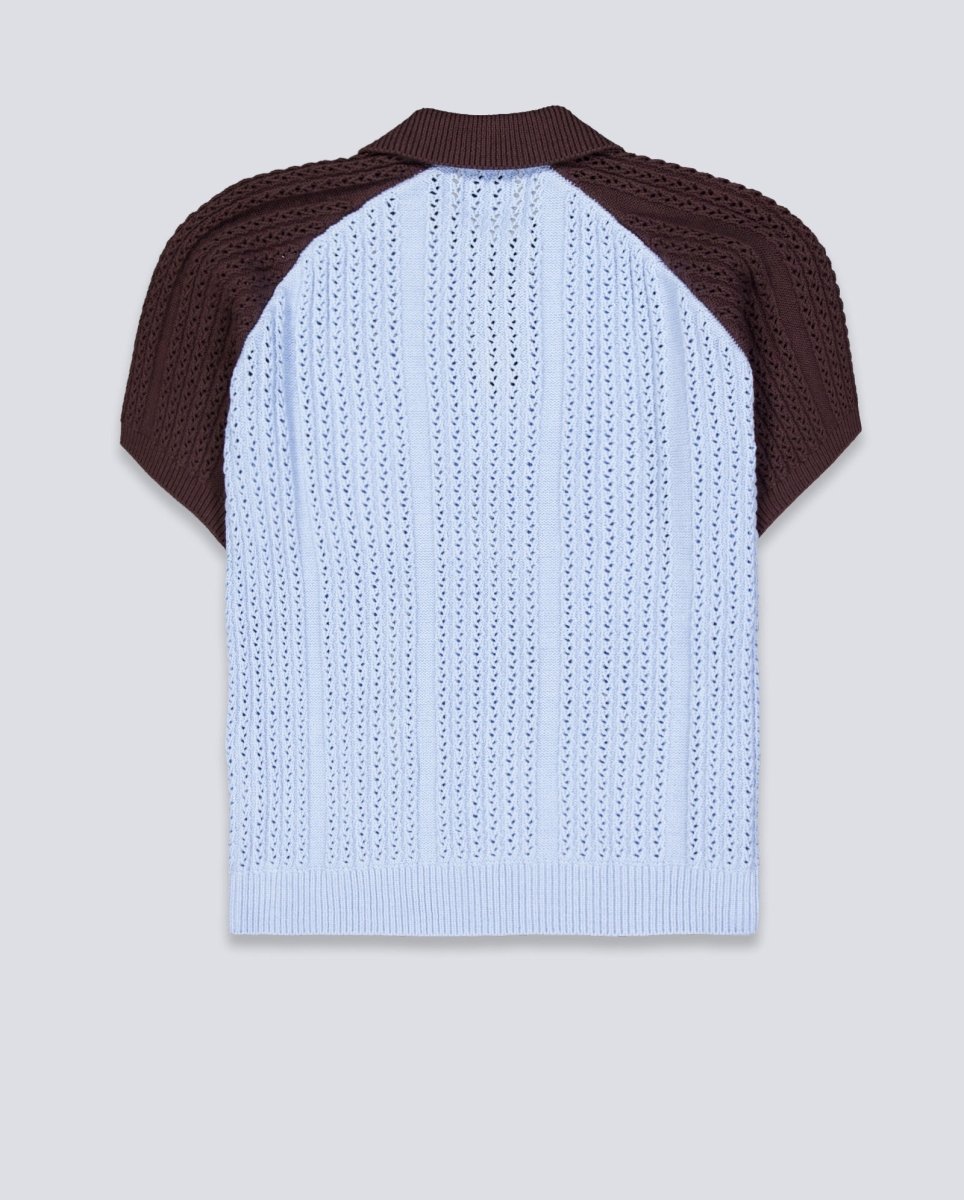 Polo Obey Abel Azul Y Marrón Hombre 151000119-SKW