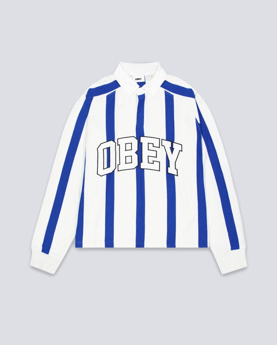 Polo Obey Landon Stripe Azul Hombre 131040060-WTM