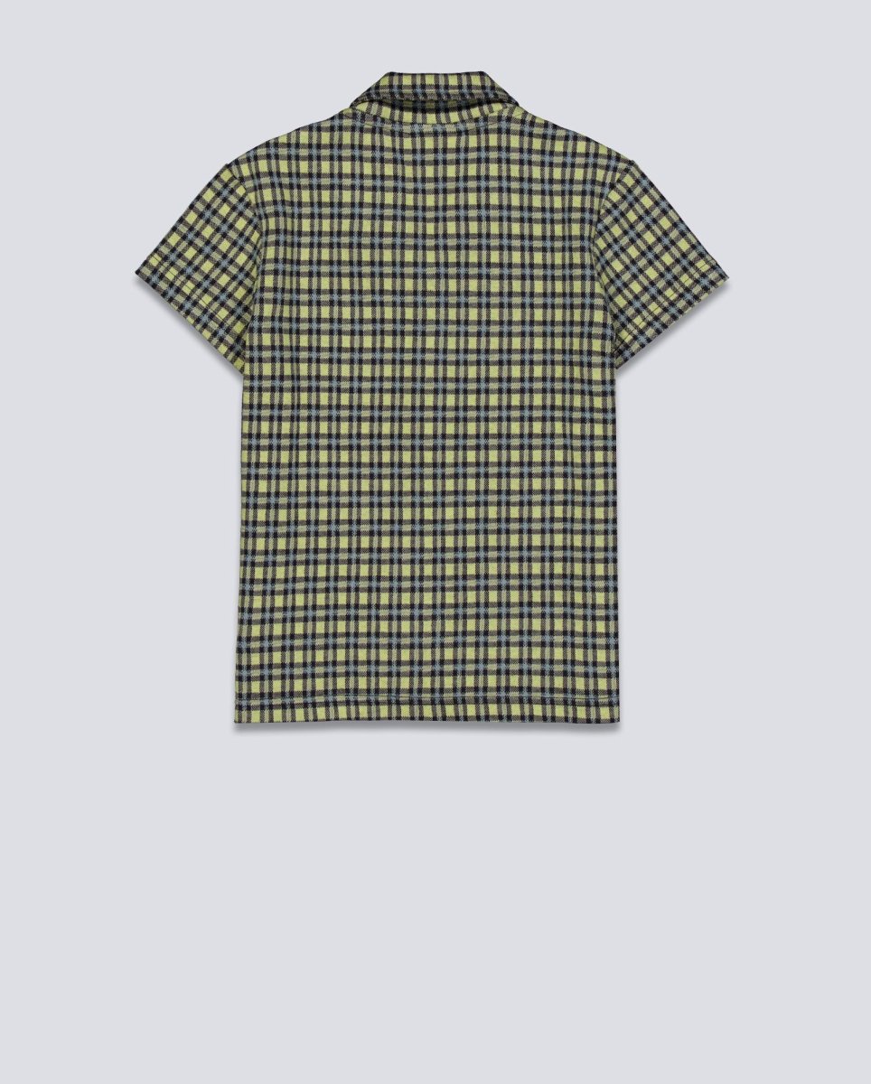 Polo Obey Lila Micro Check Amarillo Mujer 231090009-YWM