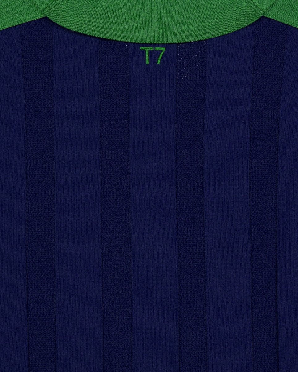 Polo T7 Longsleeve Azul Y Verde Unisex 635504-49