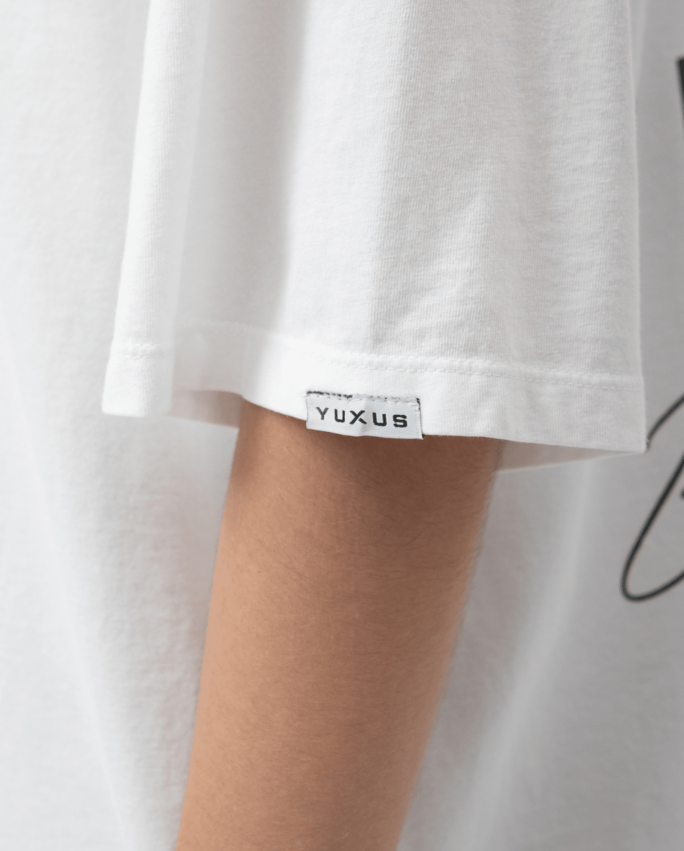 Camiseta Yuxus Hammer Azure Blanco Unisex
