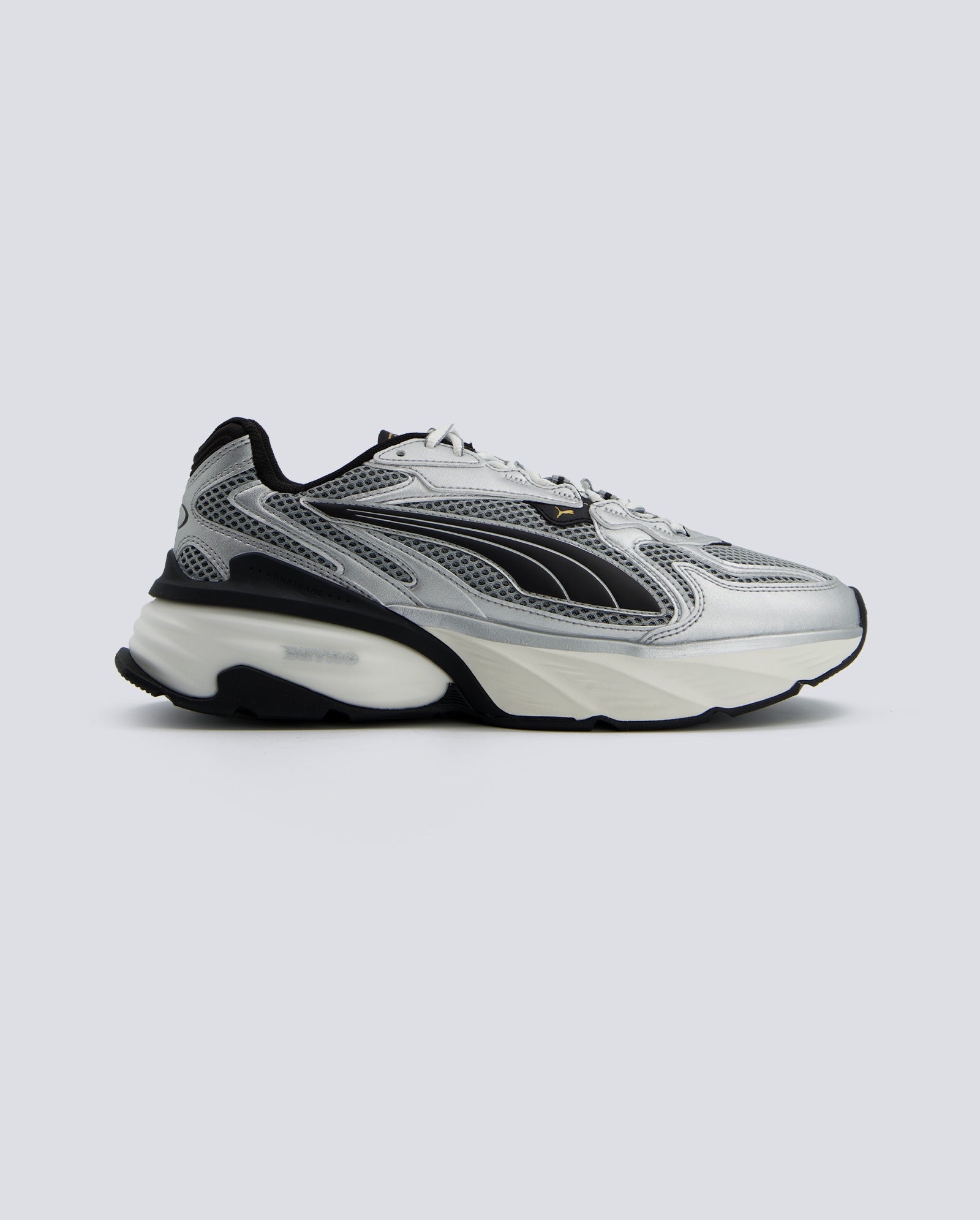 Puma Fade Nitro LS Plata Gris Negro Hombre 406203-04