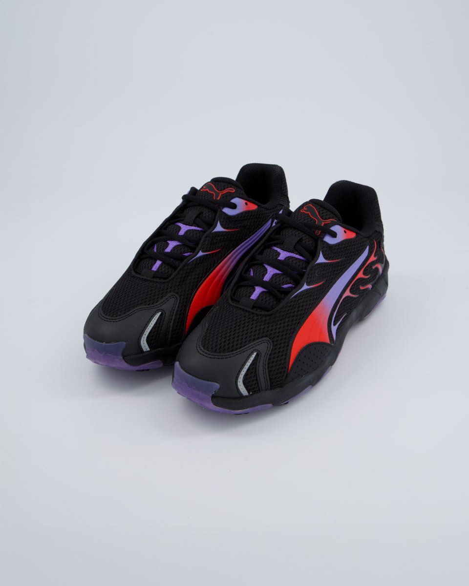 Puma Inhale Negro y Rojo Hombre zapatillas