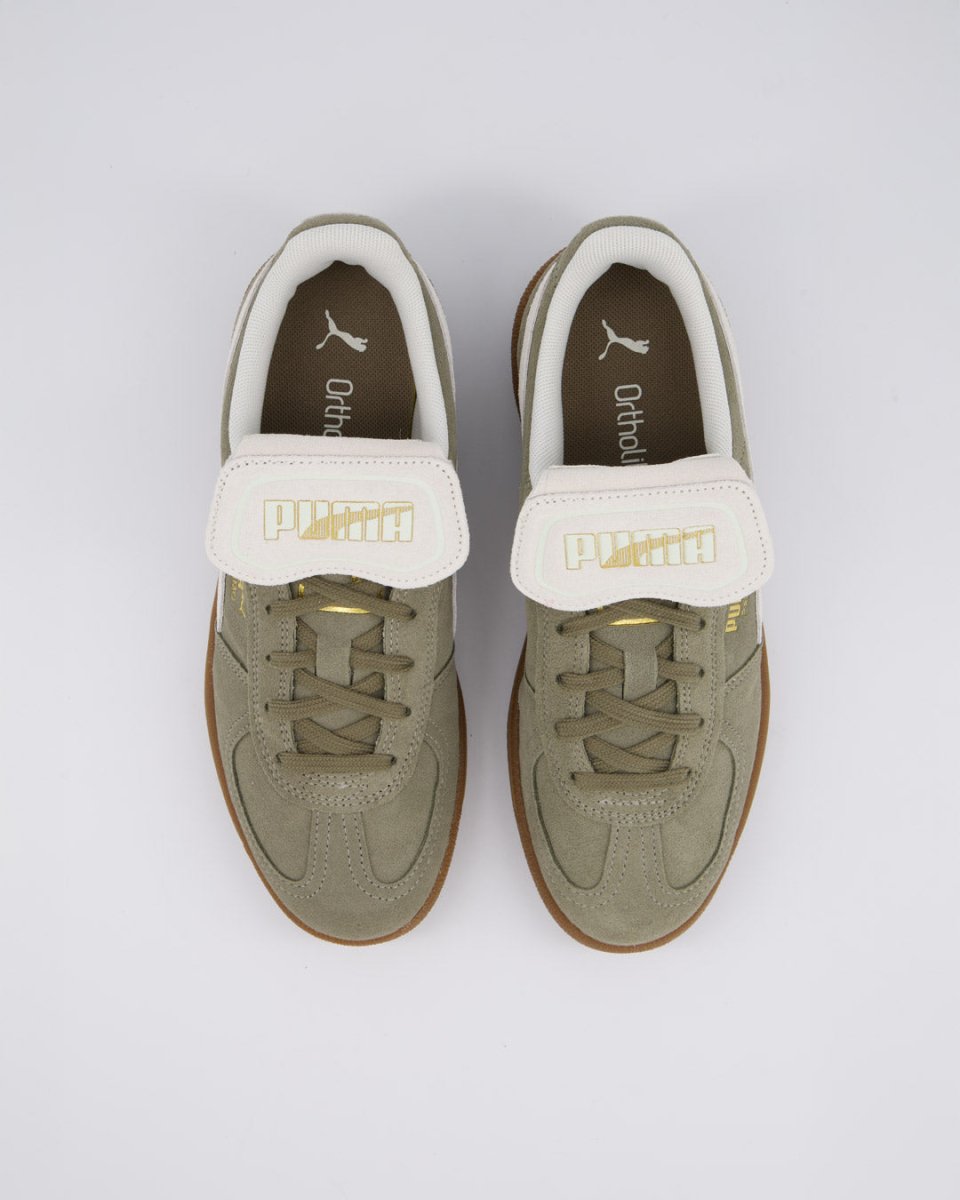Puma Palermo Premium Taupe Verde Mujer zapatillas