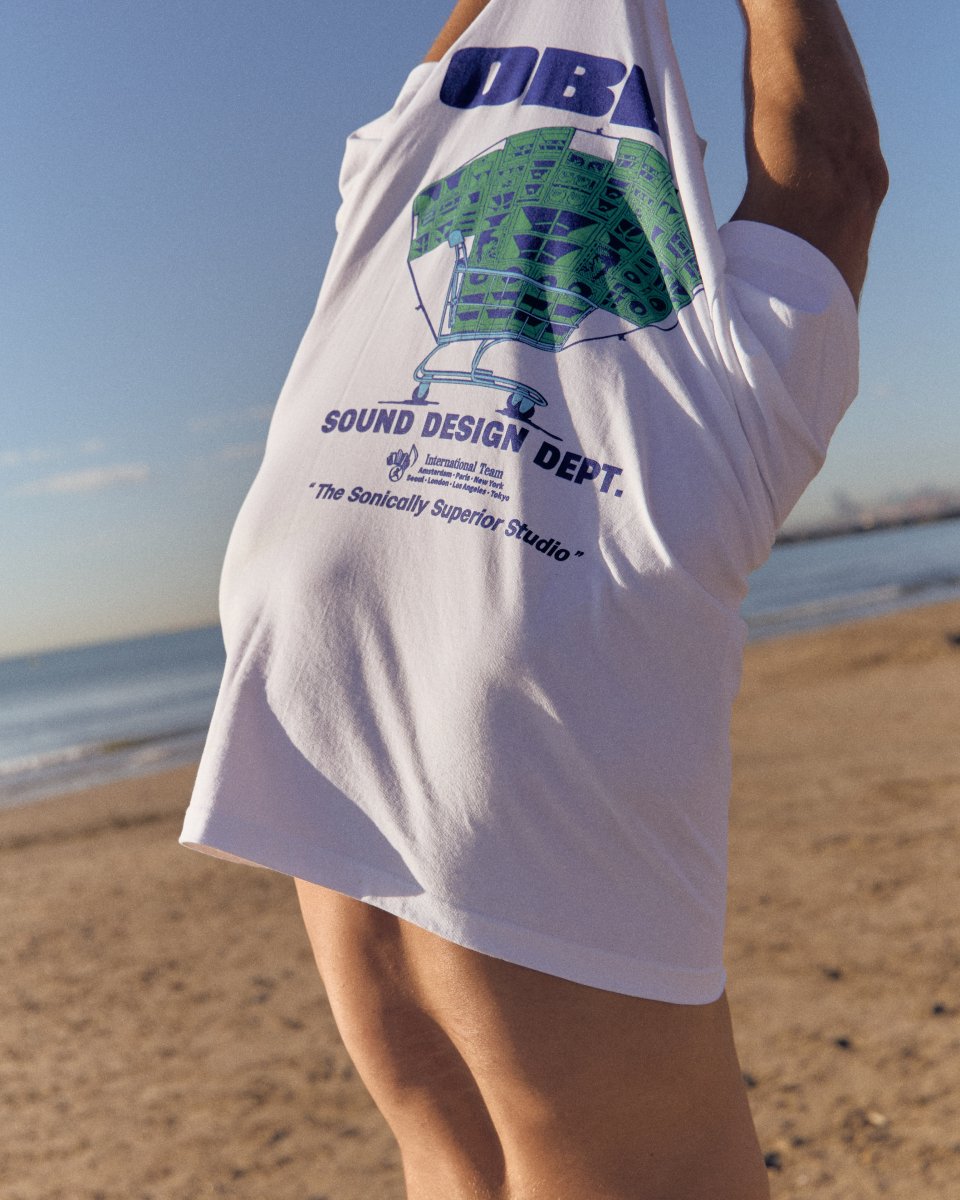 Camiseta Obey Sound Design Dept. Blanco Hombre