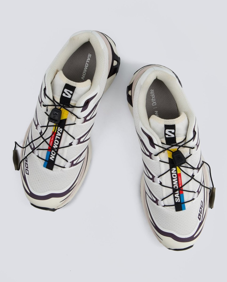 Salomon XT-6 Blanco Crema Morado Unisex L47864600