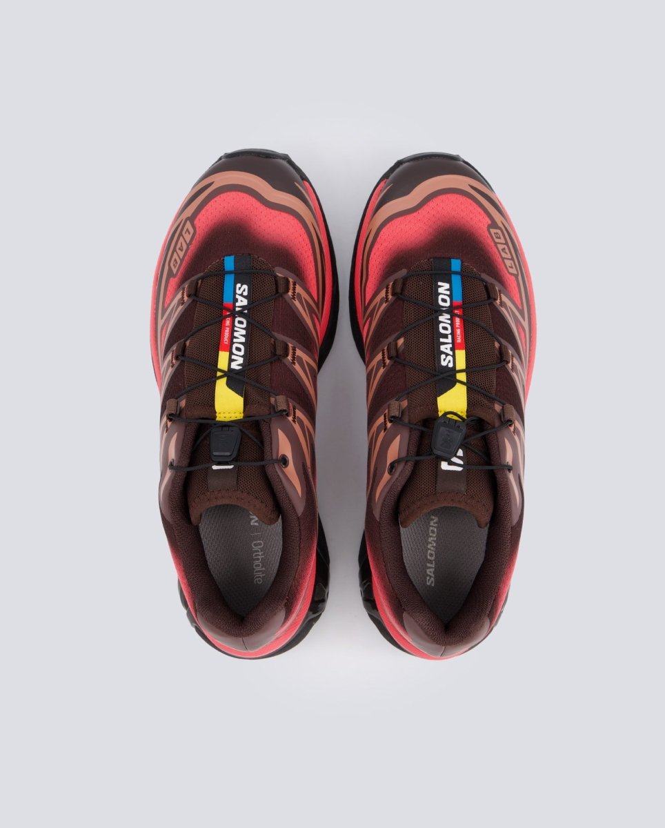 Salomon Xt-6 Skyline Marrón Y Rojo Mujer L47876800 zapatillas