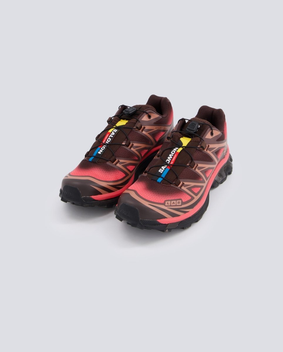 Salomon Xt-6 Skyline Marrón Y Rojo Mujer L47876800 zapatillas