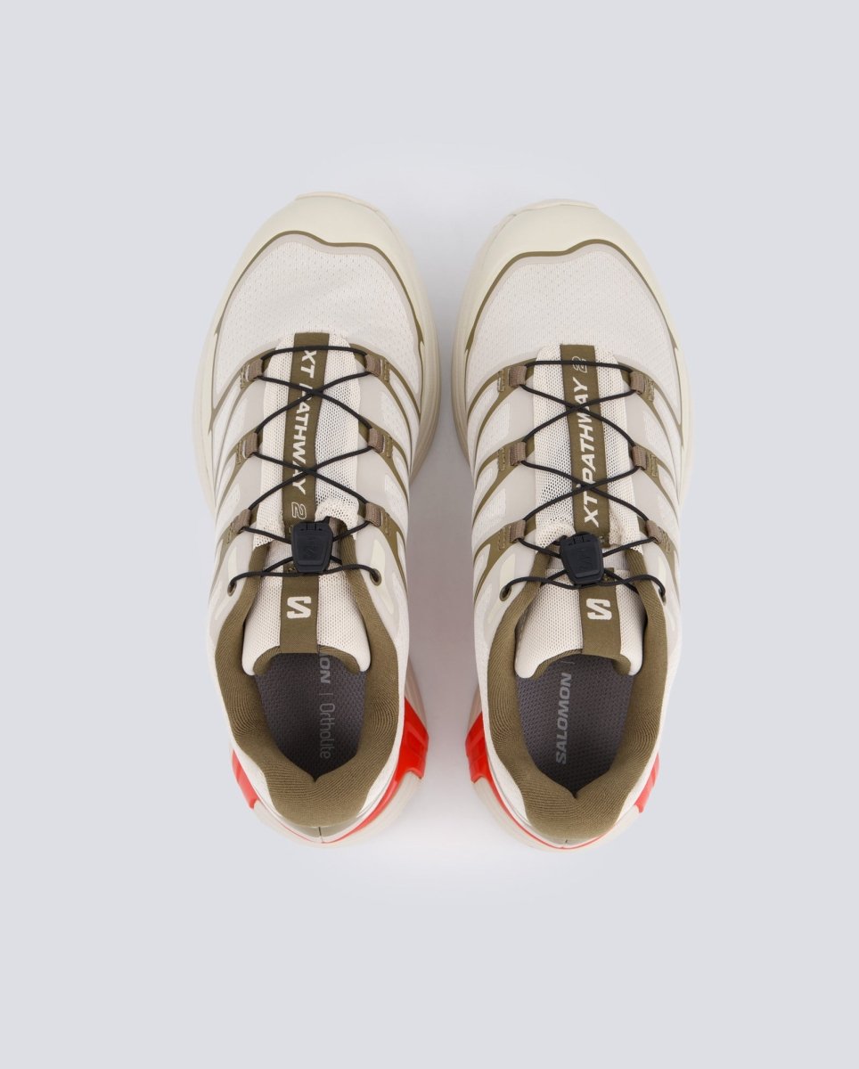 Salomon Xt-Pathway Beige Y Rojo Mujer L47860800 zapatillas