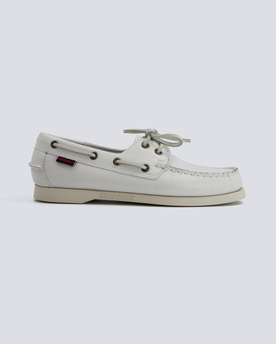 Sebago Docksides Portland Blanco Mujer 7000530-911