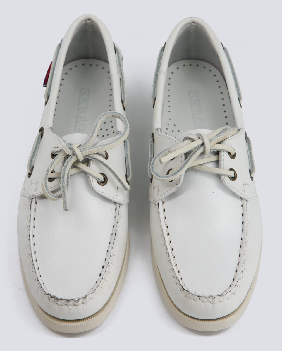 Sebago Docksides Portland Blanco Mujer 7000530-911