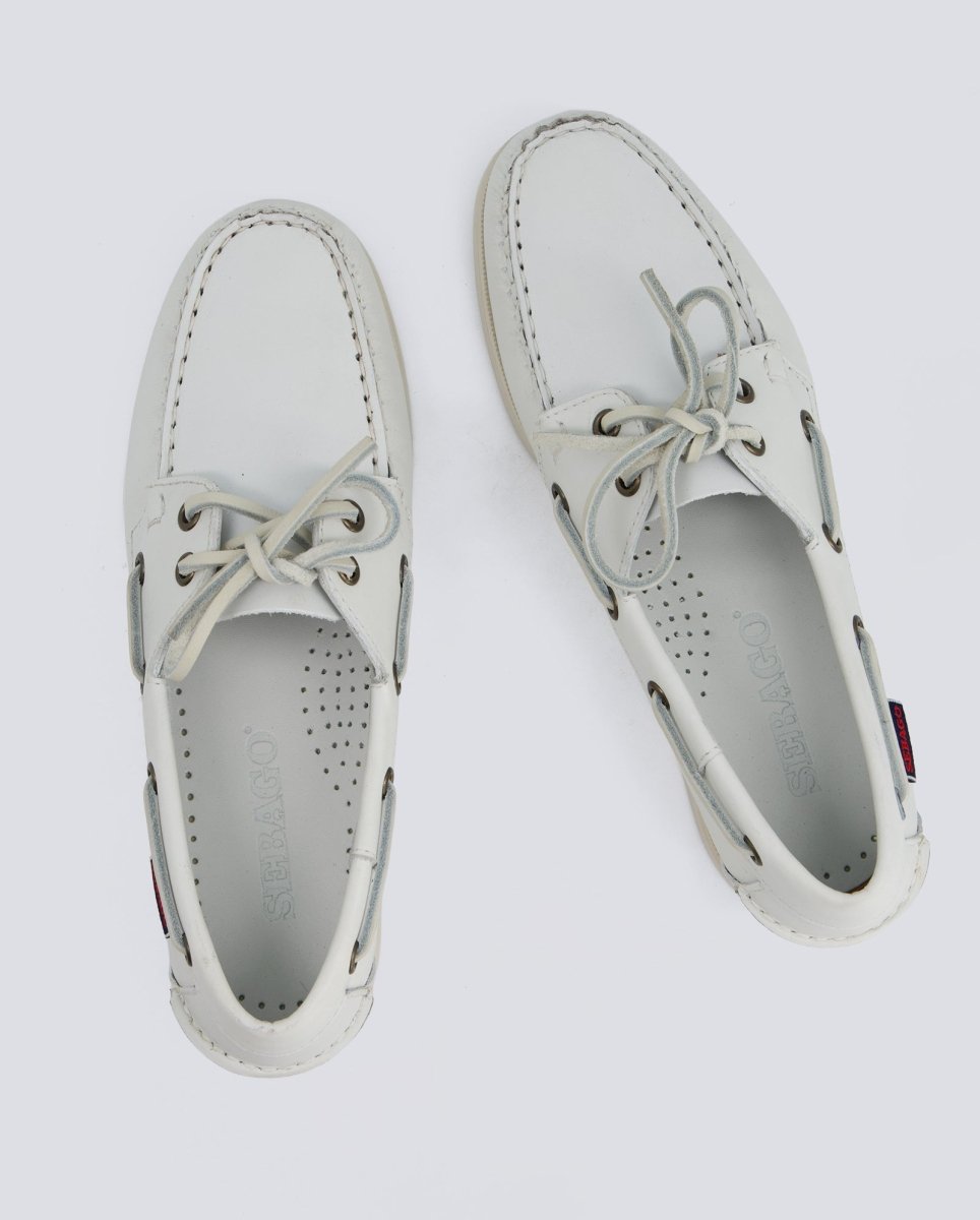 Sebago Docksides Portland Blanco Mujer 7000530-911