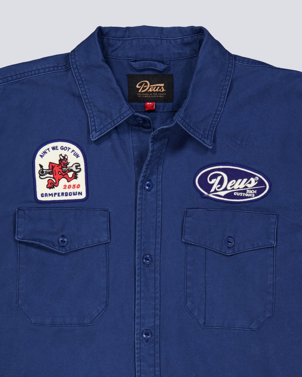 Sobre Camisa Deus Nomad Shirt Azul Unisex D261MSH315