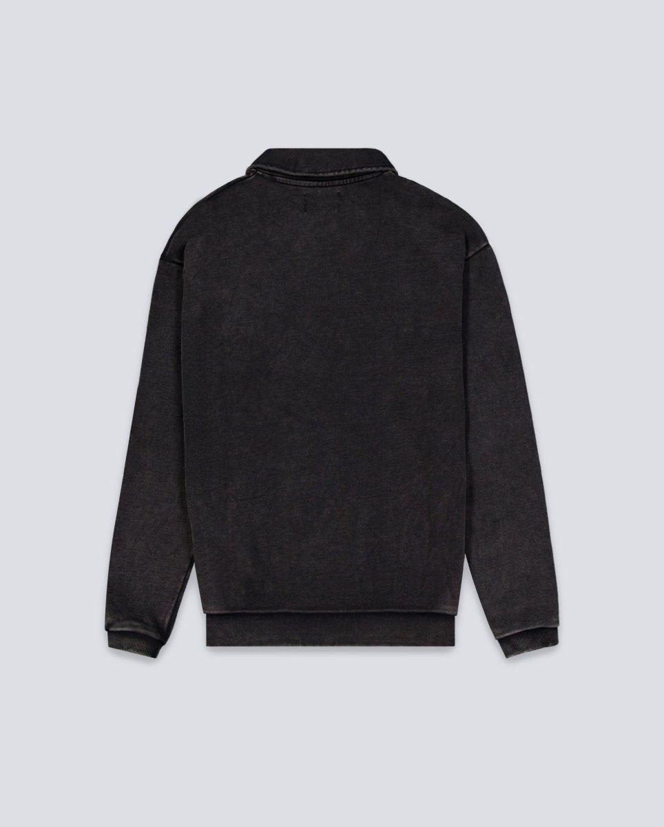Sudadera Butter Goods 1-4 Zip Corp Negro Hombre BGQ3252901