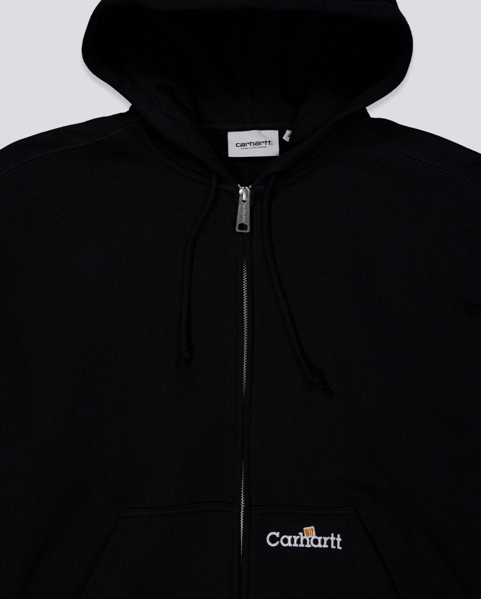 Sudadera Carhartt WIP Hooded WIP Label Zip Negro Hombre I036347-89XX