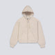 Sudadera Carhartt Wip Hooded Casey Con Cremallera Beige Mujer