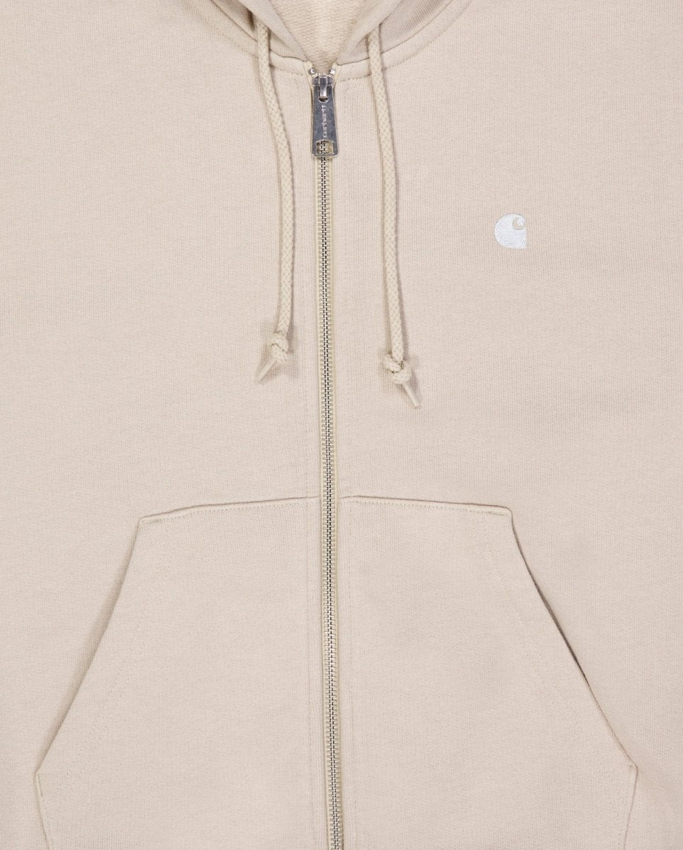 Sudadera Carhartt Wip Hooded Casey Con Cremallera Beige Mujer I032642-39YXX