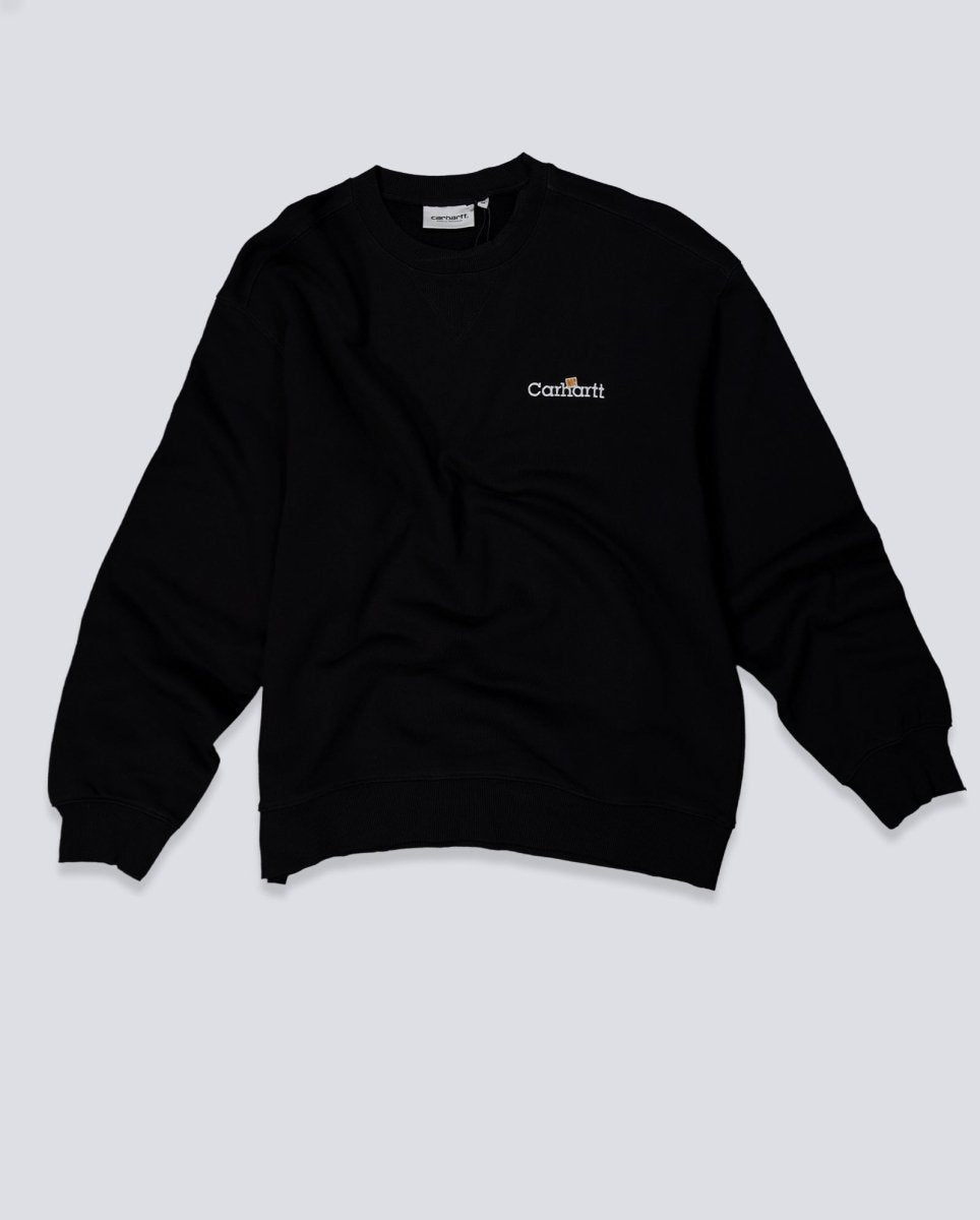 Sudadera Carhartt Wip Label Sweatshirt Negro Hombre I036346-89XX