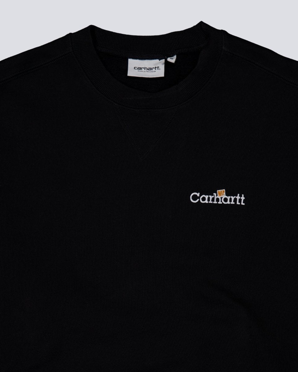 Sudadera Carhartt Wip Label Sweatshirt Negro Hombre I036346-89XX