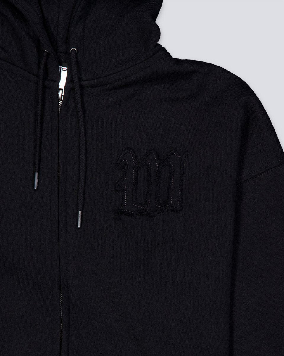 Sudadera Con Cremallera Wasted Paris Kingdom Curve Negro Unisex WSTDSS25-17-BLK