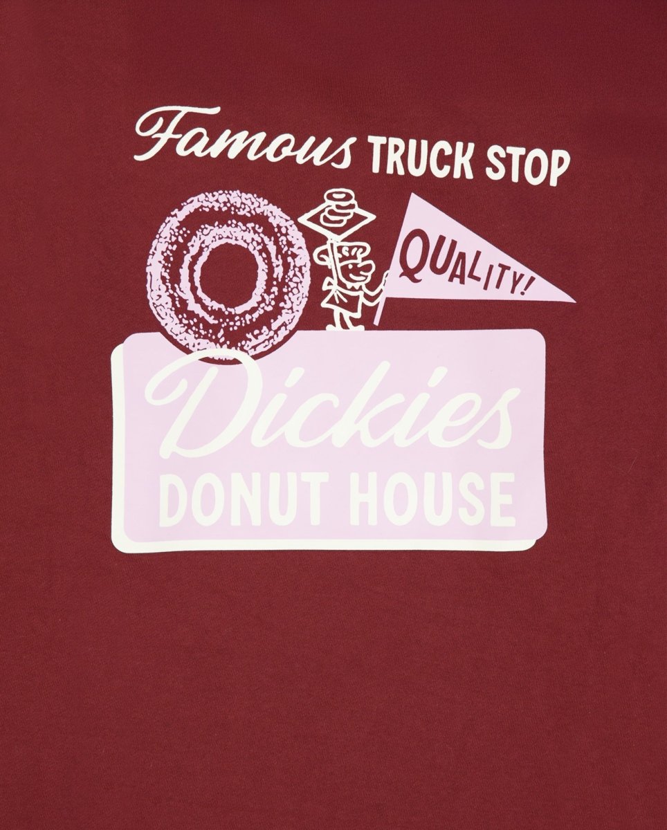 Sudadera Dickies Donut House Hoodie Andorra Granate Hombre DK0A88ATL161