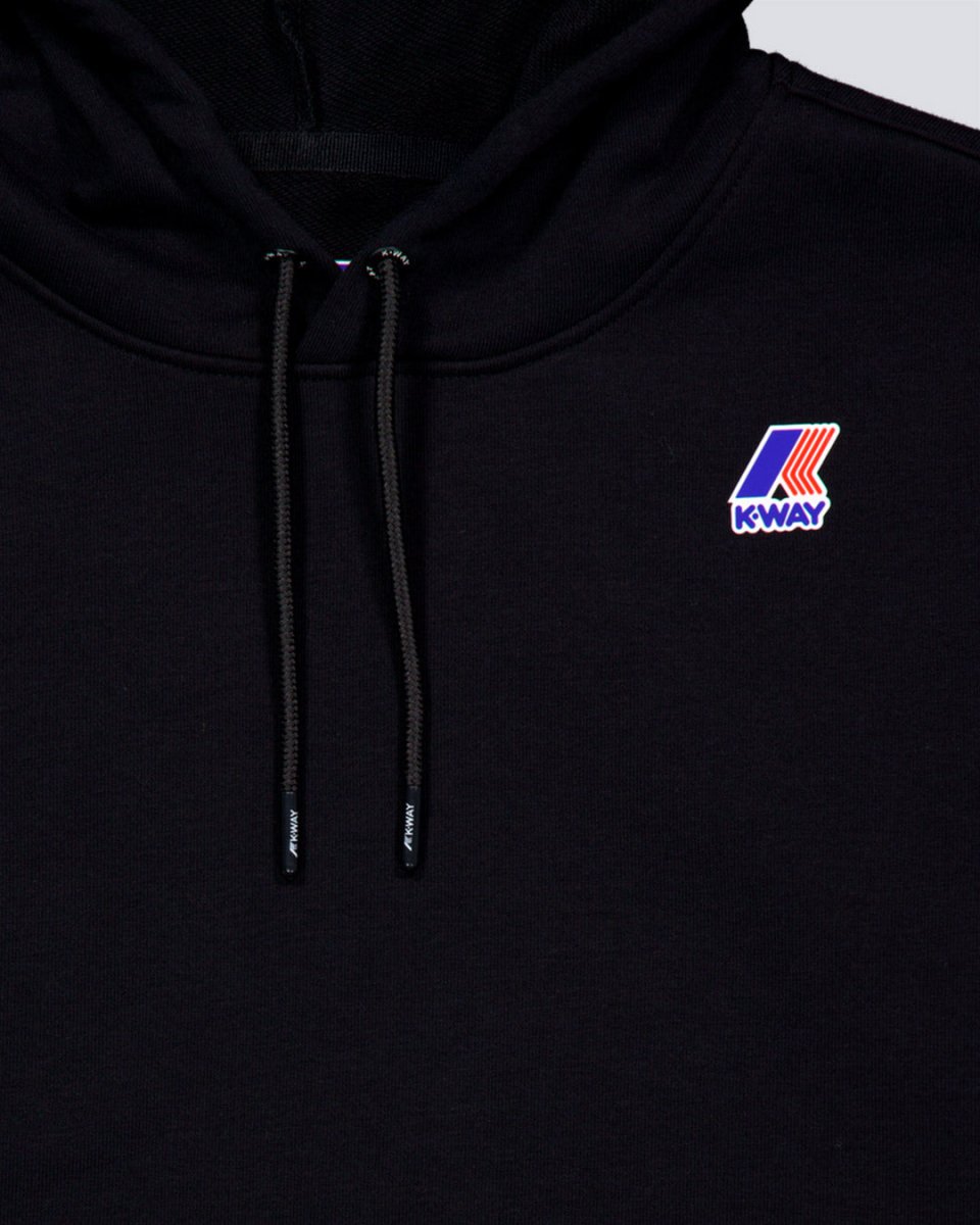 Sudadera K-Way Le Vrai Arnette Poly Cotton Negro Unisex sudadera
