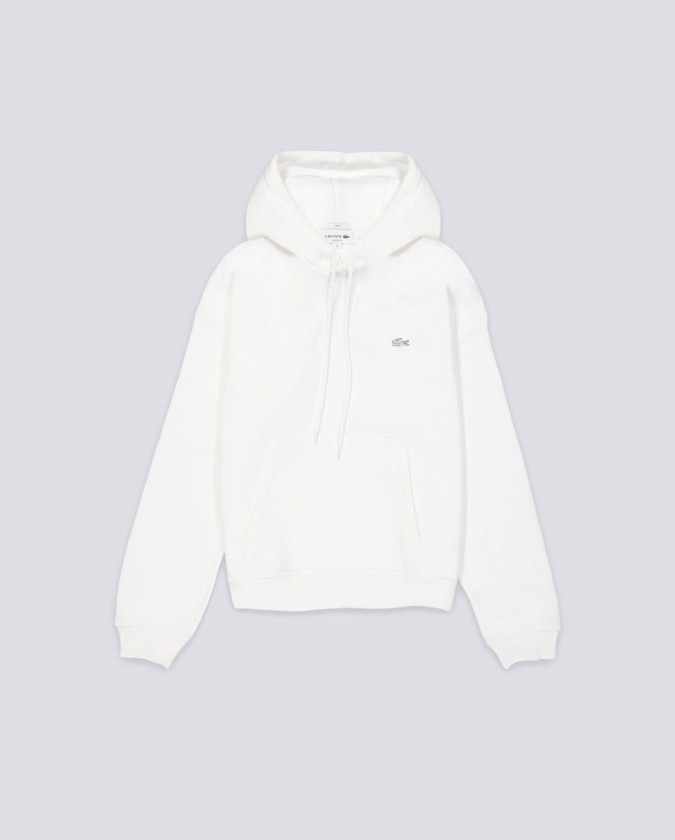 Sudadera Lacoste Con Capucha De Felpa Gruesa Blanco Unisex