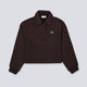 Sudadera Lacoste Con Cuello Polo Marrón
